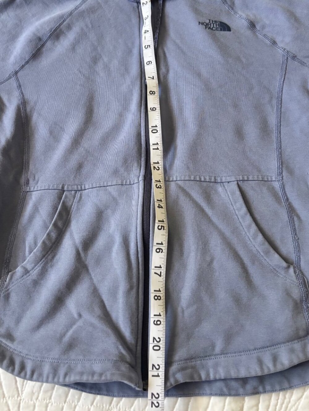 Women’s The North Face Blue Full Zip Fleece Hoodie Size Small - Picture 6 of 6